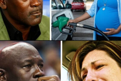 ¡Un momento sorprendente! Michael Jordan vio a una mujer negra embarazada trabajando duro en la gasolinera – ¡su acción te sorprenderá!