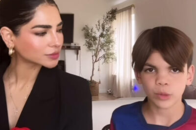 Así con esa seriedad el hijo de Alejandra Espinoza resolvió un tema matemático en segundos