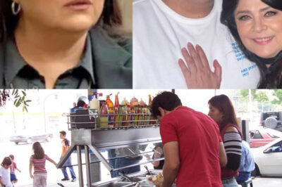 Hijo de Victoria Ruffo vende tacos en la calle para sobrevivir.