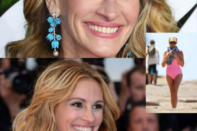 ¡Julia Roberts sorprende a todos al ser captada en traje de baño rosa estilo Barbie por los paparazzi! 💖📸