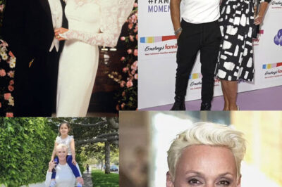 Brigitte Nielsen, exesposa de Sylvester Stallone, y su joven esposo Mattia Dessi muestran con orgullo a su hija de 5 años en un desfile de moda.