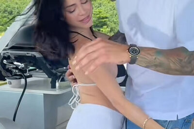 VIDEO: Natti Natasha saco a bailar su pancita en medio del mar