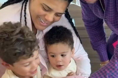 Así conocieron Franco y Genaro a su hermanita Rafaela