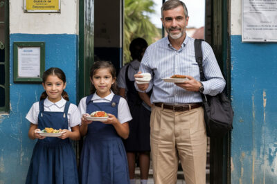 Me dieron comida en la puerta trasera durante diez años, sin saber que la niña a la que llamaban “huérfana” algún día sería la dueña de la escuela.