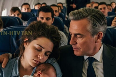 Una niña pobre con su bebé se quedó dormida en el hombro de un CEO en un vuelo, pero se despertó sorprendida cuando él…