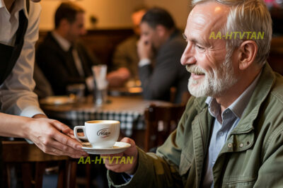 Una amable camarera le pagó el café a un señor mayor. No sabía lo que estaba a punto de pasar…