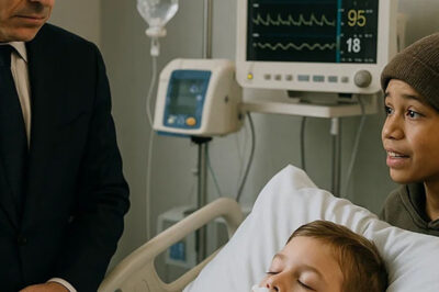 En el hospital más lujoso de la ciudad, un empresario multimillonario observaba en silencio a su hijo de 7 años, postrado en coma y conectado a una máquina que apenas lo mantenía con vida.