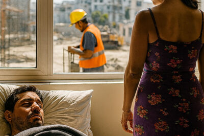 Desesperada, oculté una relación con el albañil vecino, pero después de un mes ocurrió algo que no esperaba.