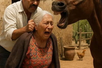 El hijo agarró a su madre por el cabello y la arrastró como si fuera basura. Un caballo sencillo, sin jinete y sin riendas, apareció entre el polvo y se enfrentó al agresor que la había maltratado, salvando así a la anciana.