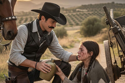 Niña huérfana abandonada a su suerte en un sendero por su madrastra, hasta que un vaquero rico la adoptó.