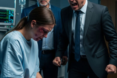 En el hospital después del parto, mi esposo millonario me golpeó… y mi padre CEO detuvo su empresa…