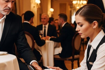 “¡Arrodíllate y pule mis zapatos ahora mismo!” — El multimillonario quedó sin palabras ante la respuesta de la camarera