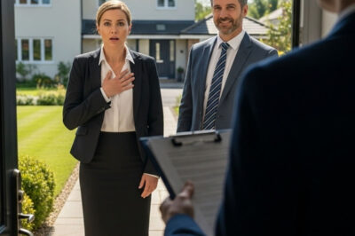 La nueva esposa de mi marido apareció en la puerta de mi casa con una sonrisa de superioridad.