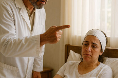 «¡Quítate las vendas y vete enseguida a la cocina, mi madre y mi hermana tienen hambre!» — el marido no dejaba en paz a su mujer recién operada de la cabeza, pero entonces apareció la suegra e hizo algo inesperado