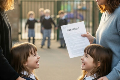Una niña de 6 años conoció en la escuela a otra niña idéntica a ella… y la madre se quedó pálida al ver el resultado de la prueba de ADN