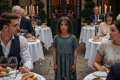 «Señor… ¿puedo comer con usted?», le preguntó la niña sin hogar al millonario. Lo que hizo a continuación dejó a todos llorando y les cambió la vida por completo.