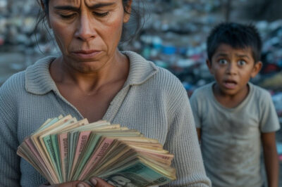 UNA VIUDA CON DOS HIJOS VIO A UN HOMBRE RICO TIRAR UNA ALFOMBRA DE LUJO EN EL BASURERO…