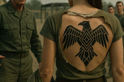 Se burlaron de ella en el campamento — luego el comandante quedó congelado al ver el tatuaje en su espalda…
