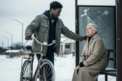 Todos ignoraron a la anciana perdida, hasta que un adolescente negro le tomó la mano. Ella era una multimillonaria.