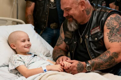 Cuarenta motociclistas se turnaron para sostener la mano de una niña moribunda de siete años durante tres meses