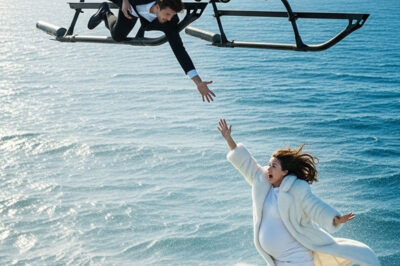 El esposo empuja a su esposa embarazada y multimillonaria desde un helicóptero para quedarse con la herencia, pero inesperadamente ella ya estaba preparada…