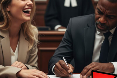 Mientras firmaba el divorcio lo llamó ‘basura negra’… pero el juez leyó algo que lo cambió TODO…