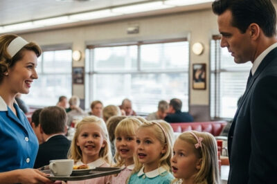 CAMARERA alimentó a CUATRO NIÑAS HUÉRFANAS durante 10 AÑOS — 12 AÑOS después, una SUV se DETUVO en su PUERTA…