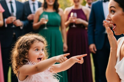 En la fiesta de mi esposo, nuestra hija de 4 años señaló a una mujer y dijo