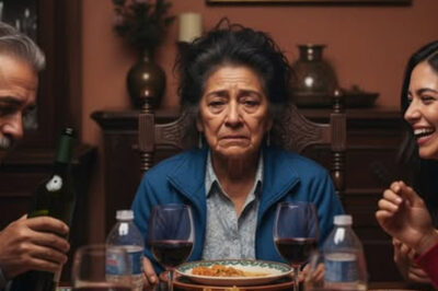 Una esposa maltratada por su esposo y sus propios hijos durante cuarenta y tres años. Una noche, el marido de Doña Dolores le vació una copa de vino sobre la cabeza mientras su nuera y su nieta se reían, un eco cruel que les heló la sangre a todos los presentes…