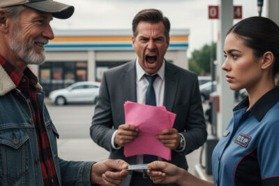 Ella pagó la gasolina de un caballero sencillo y fue despedida por el gerente. Treinta minutos después, llegó el dueño…vv