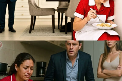 UN MILLONARIO SORPRENDE A SU EMPLEADA ESCONDIÉNDOSE PARA COMER SOBRAS DE COMIDA… Y TODO CAMBIA