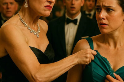 Mujer arrogante destrozó el vestido pensando que era una mesera… pero su esposo millonario miraba