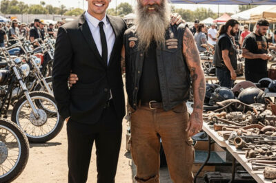 El motociclista que me crió no era mi padre; era un viejo mecánico mugriento que me encontró durmiendo en su contenedor de basura, detrás de su taller, cuando tenía catorce años.