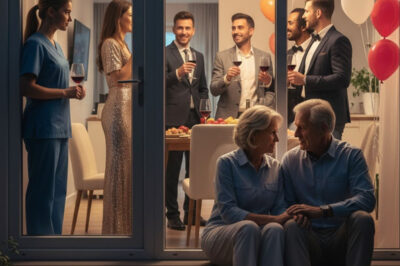 Cuando descubrí a mis papás esperando afuera, tiritando de frío frente a mi casa, mientras mis suegros se divertían adentro, supe que tenía que actuar… y lo que pasó después volteó todo de cabeza.