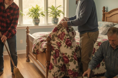 El día que mi madre falleció, los tres hermanos ordenamos la casa y descubrimos tres mantas viejas, idénticas entre sí, dobladas con cuidado y guardadas encima del armario. Mi hermano mayor y el segundo se quejaron de que llevarlas a casa solo ocuparía espacio y que no tenían ningún valor. Yo, con pena, decidí llevármelas todas.