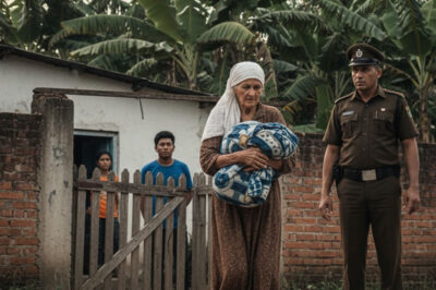 Creyendo que habían engañado a la anciana para que firmara todos sus bienes, la pareja echó de su casa a su propia madre. Pero solo 48 horas después, ella regresó trayendo algo que hizo temblar a los dos.