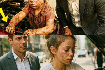 UNA NIÑA POBRE AYUDA A UN MILLONARIO A ARREGLAR SU AUTO… HASTA QUE VE EL ANILLO EN SU DEDO…