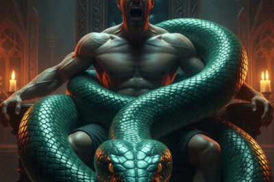 El Rey Uche siempre estaba erecto, así que enviaba a sus guardias a raptar vírgenes en la aldea todos los días.