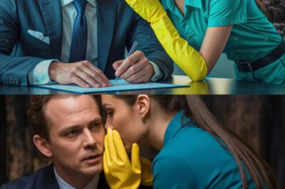 EL MILLONARIO IBA A FIRMAR UN CONTRATO Y PERDERLO TODO… HASTA QUE LA LIMPIADORA LE SUSURRÓ AL OÍDO Y