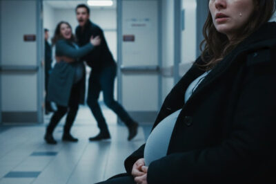 En mi ecografía, mi esposo entró con otra mujer embarazada y gritó: «¡Mi esposa va a dar a luz!». Lo miré, sonreí fríamente, acaricié mi vientre…y me fui sin mirar atrás.Nadie imaginó lo que vino después.