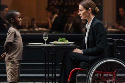 Niño Negro Pobre A MILLONARIA Paralizada: “Te CuRO Por Tus SOBRAS” – Ella Ríe… Y Luego Todo Cambia