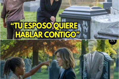 Niña Sorprende a Una Viuda En La Tumba de Su Esposo… Al Girarse, Casi Se Desmaya