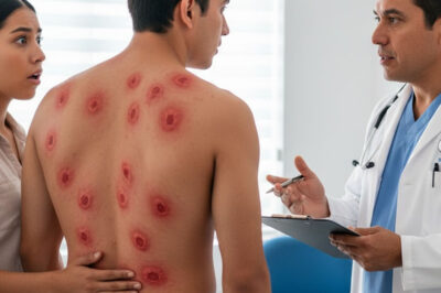Cuando descubrí 30 extrañas marcas rojas en la espalda de mi esposo, lo llevé a urgencias — pero lo que dijo el doctor me heló el corazón