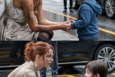 MENDIGA AYUDA A NIÑO LLORANDO SIN SABER QUE SU PADRE MILLONARIO LA OBSERVABA