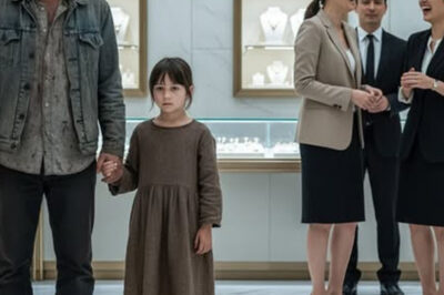 Un padre soltero y pobre entró a una tienda de lujo con su hija de la mano — los empleados se burlaron, pero minutos después, el dueño lo reconoció y reveló una verdad que nadie esperaba.