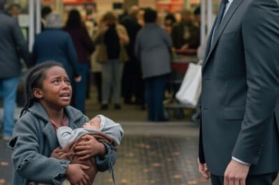 “Prometo que pago cuando crezca” – Niña negra implora a millonario por una lata de leche para su hermano recién nacido, y la respuesta de él sorprende a todos…