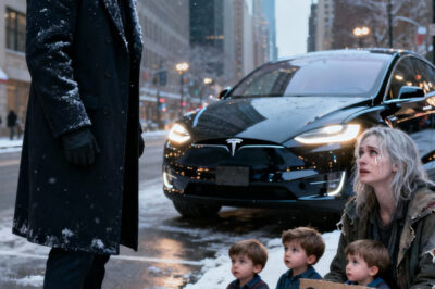 “Un millonario vio a su exnovia pidiendo limosna en la calle con tres niños que se parecían mucho a él — lo que sucedió a continuación te romperá el corazón”.