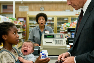“Te prometo que te pagaré cuando sea mayor”, suplicó la niña negra a un millonario por una pequeña caja de leche para su hermanito recién nacido que lloraba de hambre; la respuesta del hombre dejó a todos en shock…