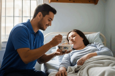 “Un esposo devoto cuidó de su esposa paralítica durante 5 años, pero el día que olvidó su billetera y regresó temprano a casa, lo que vio lo dejó helado.”