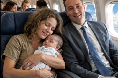 «Una madre en apuros y su bebé se quedan dormidos sobre el hombro de un CEO durante un vuelo, pero ella se despierta estupefacta cuando él…»